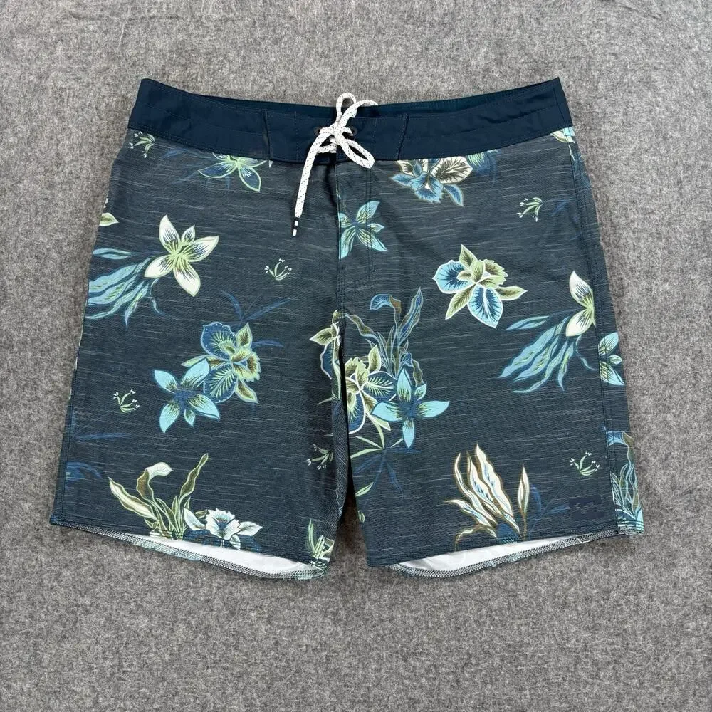 Billabong Platinum X Sundays X Boardshorts M120NBSU Navy Floral Men's Size 34